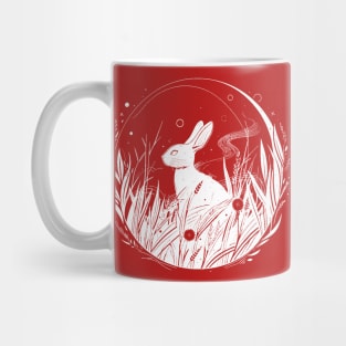 A rabbit under the moonlight (white) Mug